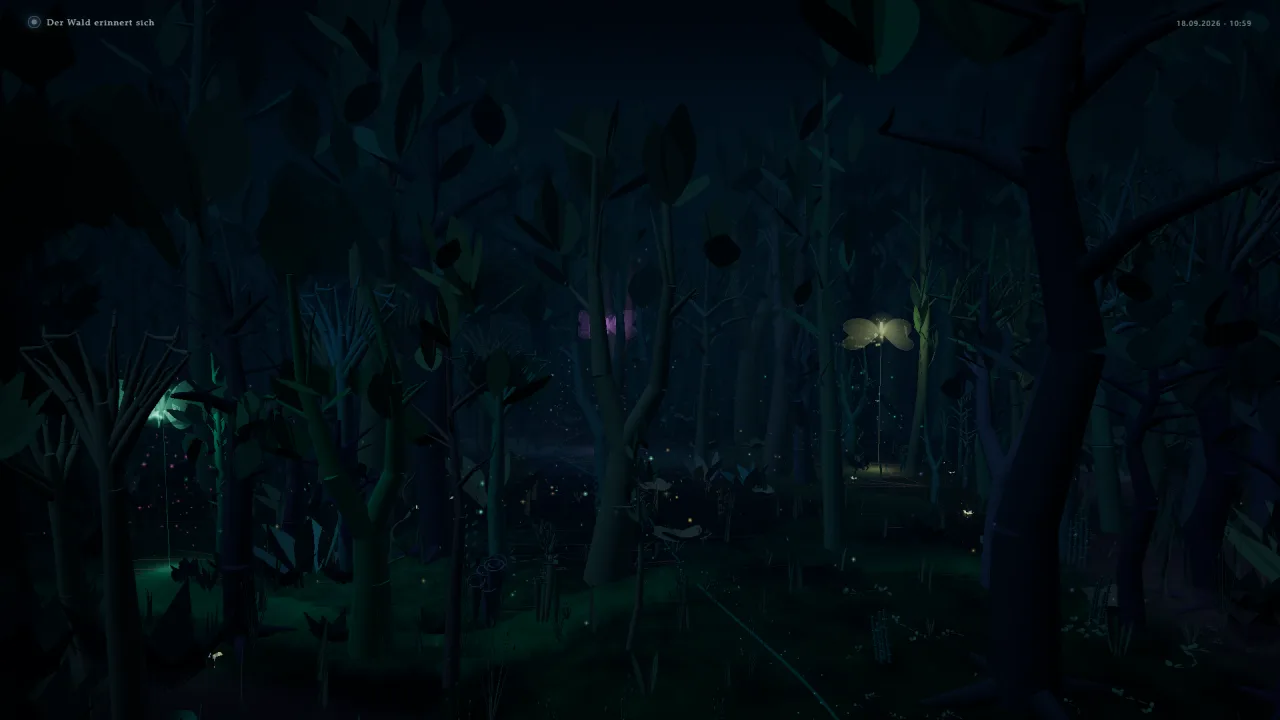 Enchanted Forest – A Camera-Based Generative Exhibition Installation