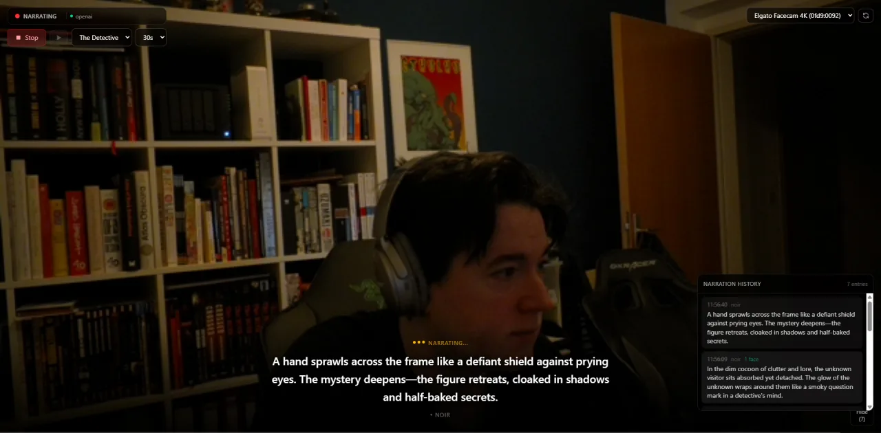 Stanley – AI Stream Narrator