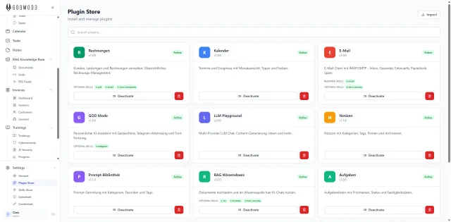 godM0D3 – Modulare, selbst gehostete KI-Plugin-Plattform