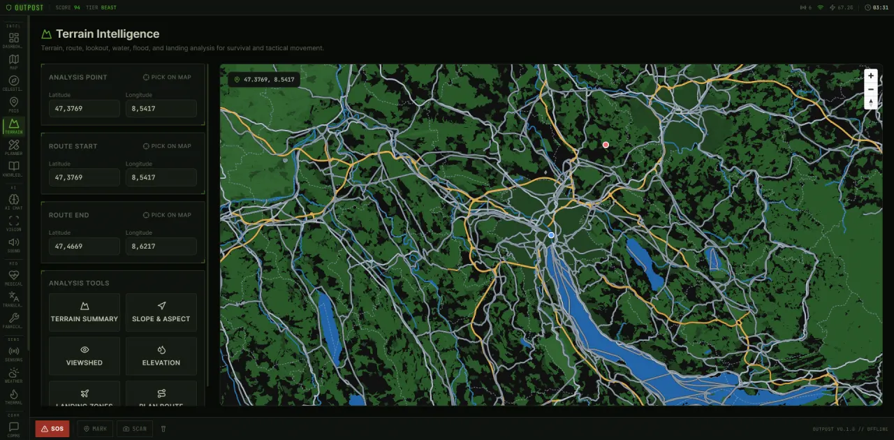 OUTPOST Tactical – Offline AI Field Intelligence