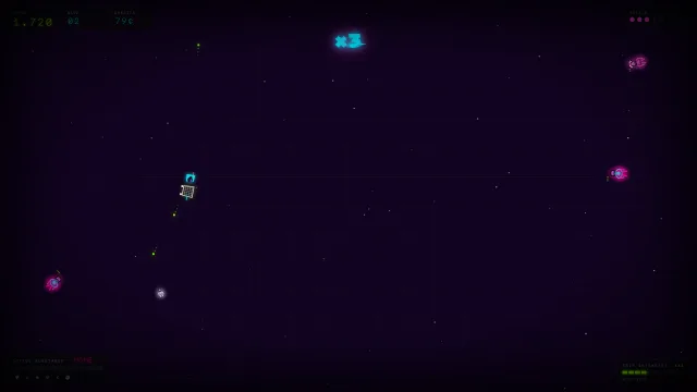 Nuclear Zombies in Space Combo-Multiplikator über dem Spielfeld