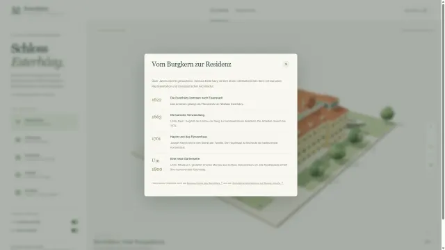 Esterhazy Baugeschichte – Zeitleiste der Bauphasen vom Burgkern zur Residenz